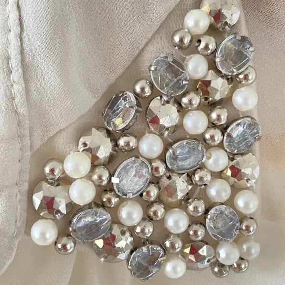 Preloved Star by Juliene MacDonald Woman's Embellished Collar Blouse Size UK 8 - Picture 4 of 9